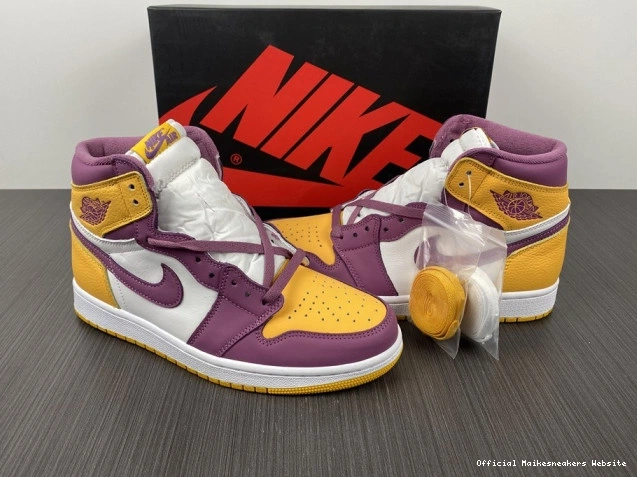 Official Maikesneakers Air 555088-706 1 High Jordan Brotherhood OG 0813